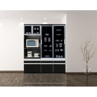 ふるさと納税 大川市 響 幅100cm 大容量食器収納食器棚 ブラック木目