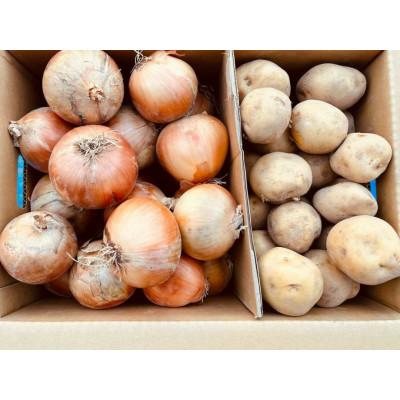 ふるさと納税 日高町 北海道野菜(じゃがいも・玉ねぎ)合計8〜10kg