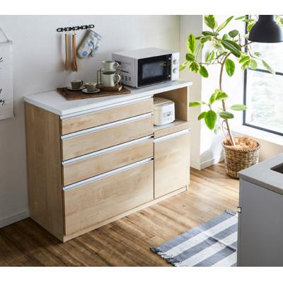 ふるさと納税 大川市 エデン 幅120cm 炊飯器、レンジが置ける万能キッチンカウンター 自社製アルミ使用