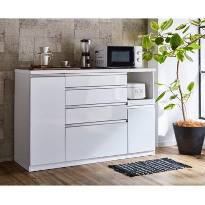 ふるさと納税 大川市 セイント 幅140cm 炊飯器、レンジが置ける万能キッチンカウンター 自社製アルミ使用