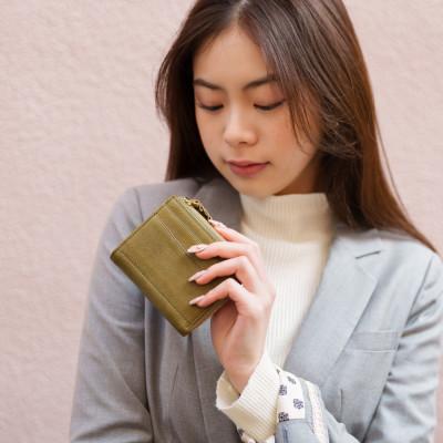 ふるさと納税 豊岡市 anti-mode style OLIVE Compact Wallet(AW700)オリーブ