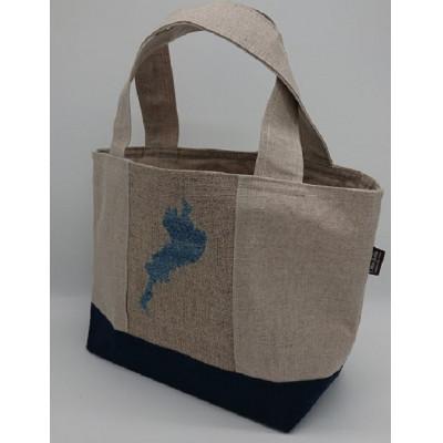 ふるさと納税 愛荘町 [びわ湖こぎん]麻トートバッグ