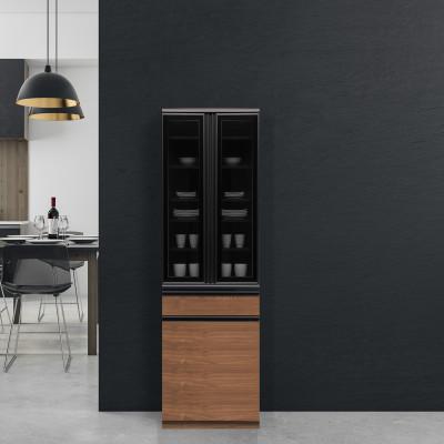 ふるさと納税 大川市 クロノス 幅60cm スリム食器棚ダイニングボード ホワイト・ブラウンの2色対応