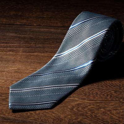 ふるさと納税 与謝野町 シルク100%　たけとらのフレスコネクタイ　薄サックス　ふるさと納税限定　プレゼント・父の日にも | 