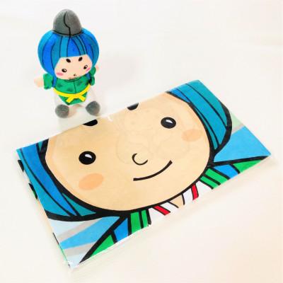 ふるさと納税 島本町 島本町公式マスコットキャラクター「みづまろくん」ミニぬいぐるみ・手ぬぐい
