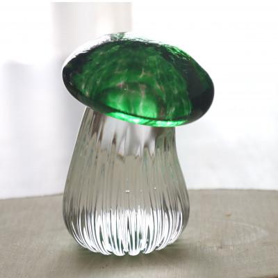 ふるさと納税 大和市 ガラスの不思議きのこ グリーン