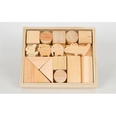 ふるさと納税 米原市 国産ひのき積み木セット(小)