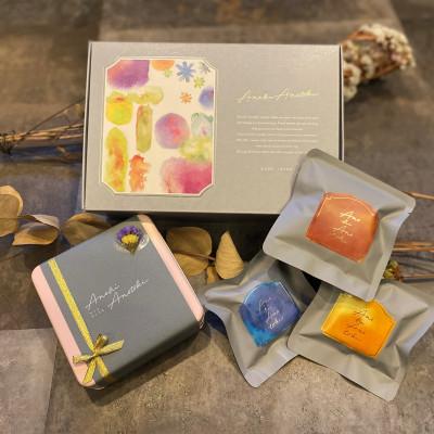 ふるさと納税 神戸市 アノヒアノトキクッキー缶とフィナンシェ3種ギフトボックス(ピンク)