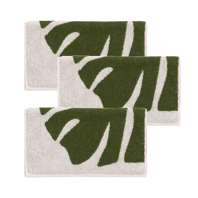 ふるさと納税 小野市 M+home モンステラ ハンドタオル3枚セット