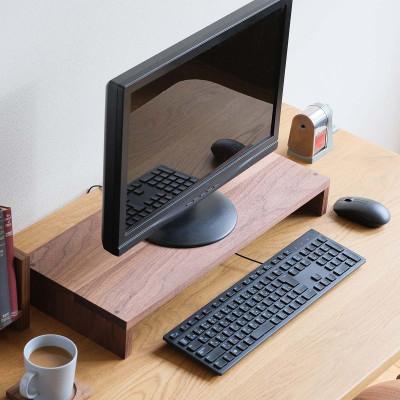 ふるさと納税 府中市 府中市の家具 モニタースタンド(収納ラック) ウォールナット材