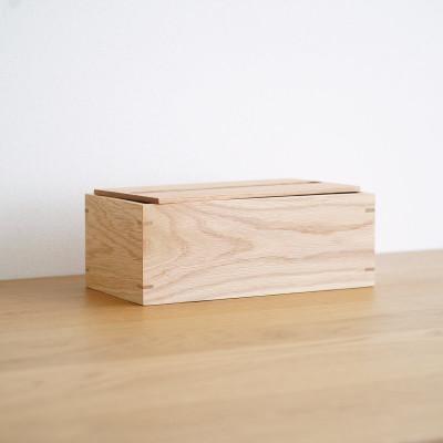 ふるさと納税 府中市 府中市の家具 オリジナルティッシュボックス オーク材