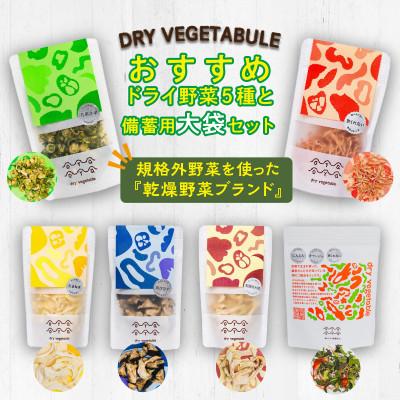 ふるさと納税 京丹後市 OYAOYAおすすめドライ野菜5種類と備蓄用大袋のセット 京都産の規格外野菜を使った乾燥野菜の詰合せ