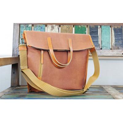 ふるさと納税 米原市 2WAYトートバック(柿渋染め)