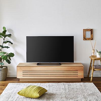 ふるさと納税 大川市 テレビ台 ルーチェ ヒノキ無垢[サイズ:幅154-204cm、カラー:ヒノキ無垢]