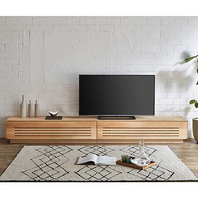 ふるさと納税 大川市 テレビ台 ルーチェ ヒノキ無垢[サイズ:幅254-304cm、カラー:ヒノキ無垢]