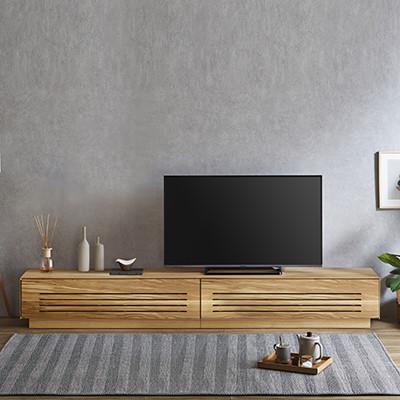 ふるさと納税 大川市 テレビ台 ルーチェ オーク無垢[サイズ:幅254-304cm、カラー:オーク無垢]