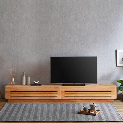 ふるさと納税 大川市 テレビ台 ルーチェ センダン無垢[サイズ:幅254-304cm、カラー:センダン無垢]