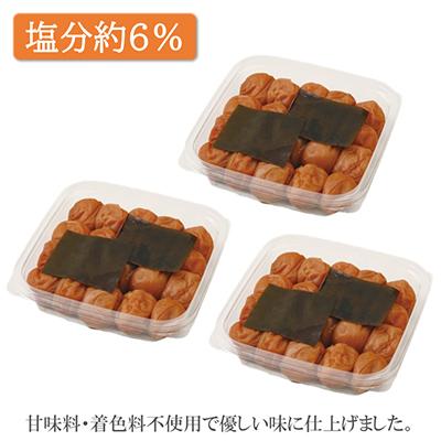 ふるさと納税 御坊市 【和歌山県/紀州南高梅】紀州南高梅　こんぶ風味1.5kg(500g×3パック)、塩分約6% |  | 02