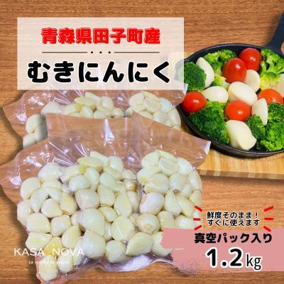 ふるさと納税 田子町 [KASANOVAのにんにく 青森県田子町産(乾燥・むき)]『1.2kg』