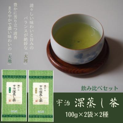 ふるさと納税 宇治田原町 宇治深蒸し茶 飲み比べセット 100g×4袋