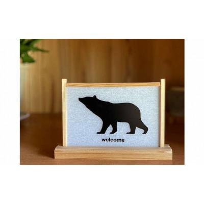 ふるさと納税 米原市 笹木木工×早川鉄兵コラボの切り絵のミニパネル