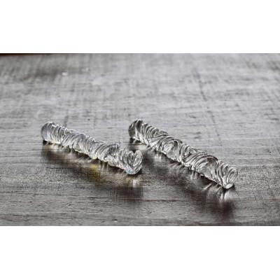 ふるさと納税 米原市 ガラスのカトラリーレスト(2本組)クリア