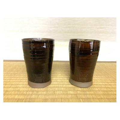 ふるさと納税 島田市 志戸呂焼 ビアカップ2個セット