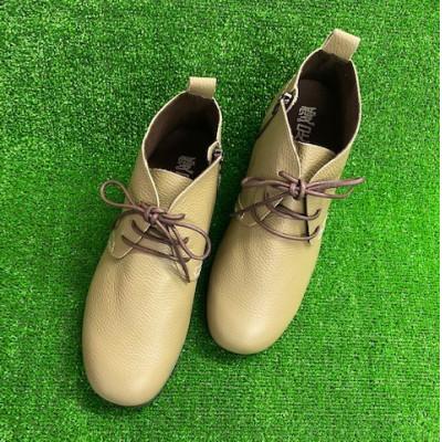 ふるさと納税 忠岡町 本革ハイカットレザースニーカーI-330 Lカーキ 25.5cm