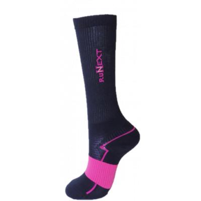 ふるさと納税 葛城市 スポーツ用 RunNextコンプレッションハイソックス★ブラック 23〜25cm