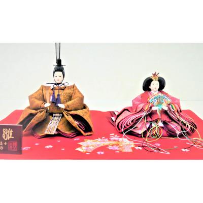 ふるさと納税 小野市 雛人形 京三五親王「天皇」刺繍毛氈敷 No.35-305(2)