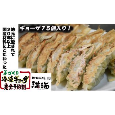 ふるさと納税 寝屋川市 中国料理満海(まんかい)の手作り冷凍餃子[餃子75個]