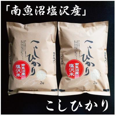 ふるさと納税 南魚沼市 令和7年産 南魚沼塩沢地区「大沢産こしひかり」特A米(※)2kg×2袋