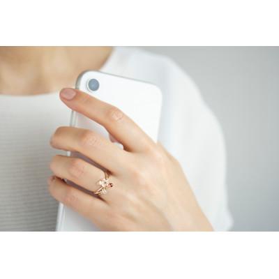 ふるさと納税 藤沢市 K10 Strawberry ガーネット トパーズ Ring(10号)_1