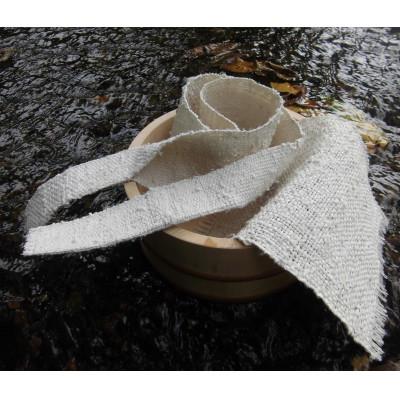 ふるさと納税 十日町市 シルク100%「きびそタオル2枚組セット」