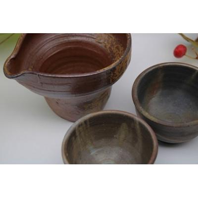 ふるさと納税 備前市 備前焼酒器セット(登り窯)