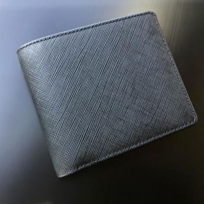 ふるさと納税 新庄市 LUEGOのGrace Homme グレースオム 二つ折り財布/ブラック | 