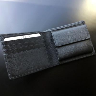 ふるさと納税 新庄市 LUEGOのGrace Homme グレースオム 二つ折り財布/ブラック |  | 01