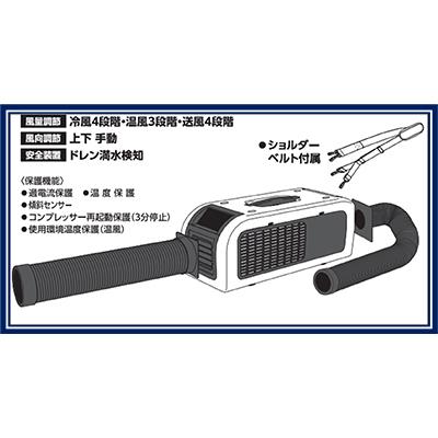ふるさと納税 寝屋川市 ポータブルスポットエアコン『ひえポカやん