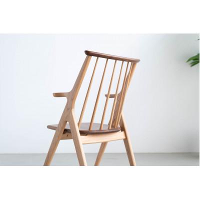 ふるさと納税 大川市 ウインザーチェア オーデ オーク&amp;ウォールナット 大川家具