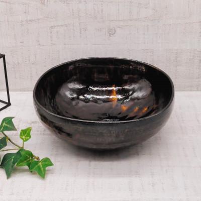 ふるさと納税 瀬戸市 瀬戸焼 手造り鉄釉盛鉢