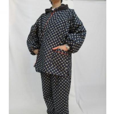 ふるさと納税 田原本町 日本の伝統柄作務衣 井桁文様