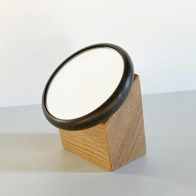 ふるさと納税 大川市 [Face Mirror ウェンジ材+オーク材]様々な用途で使用できるフェイスミラー