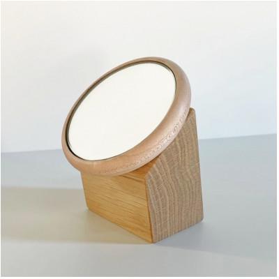ふるさと納税 大川市 [Face Mirror メープル材+オーク材]様々な用途で使用できるフェイスミラー