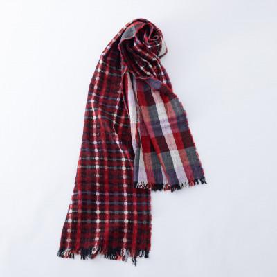 ふるさと納税 見附市 リバーシブルストール C/#赤