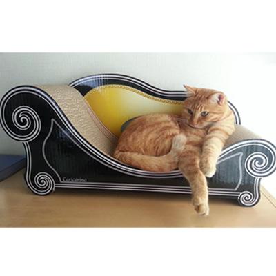 ふるさと納税 館山市 猫のおしゃれ爪とぎソファー「カリカリーナ Basic」ハリウッドブラック　グランデサイズ_3