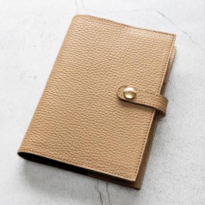 ふるさと納税 大川市 maf pinto ADRIALINE 手帳&amp;ブックカバーA6 イタリアレザー カプチーノ