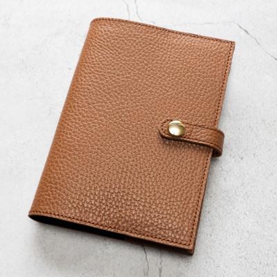 ふるさと納税 大川市 maf pinto ADRIALINE 手帳&amp;ブックカバーA6 イタリアレザー キャラメル