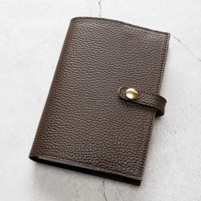 ふるさと納税 大川市 maf pinto ADRIALINE 手帳&amp;ブックカバーA6 イタリアレザー チョコレート