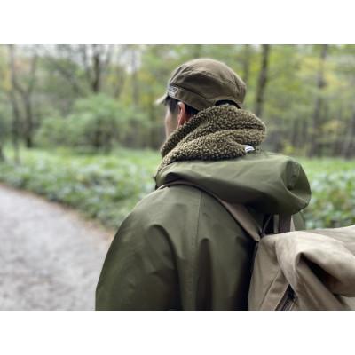 ふるさと納税 上牧町 冬キャンプ、アウトドアに!!　alberton社のsliva knit のネックウォーマー　ネイビー |  | 03