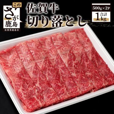 ふるさと納税 鹿島市 佐賀牛切り落とし1kg (500g×2パック)(鹿島市)